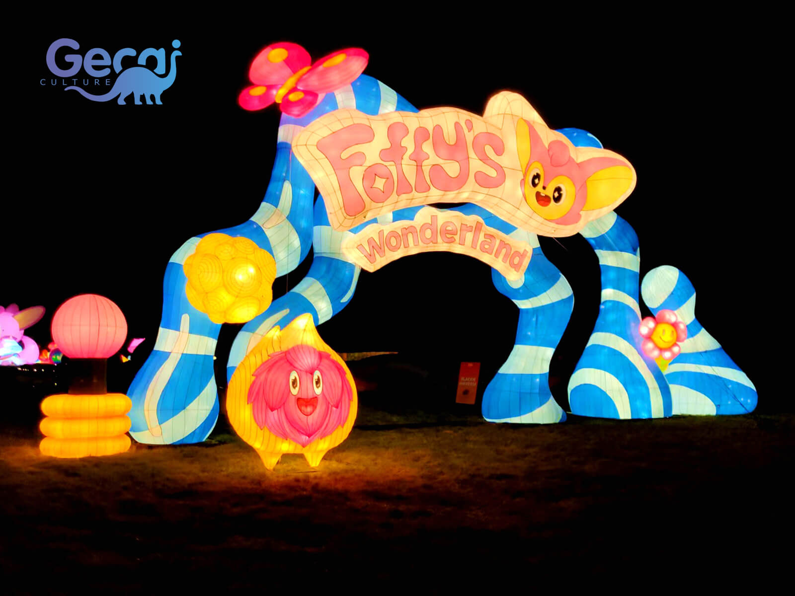 Custom Festival Lantern Gate for Park