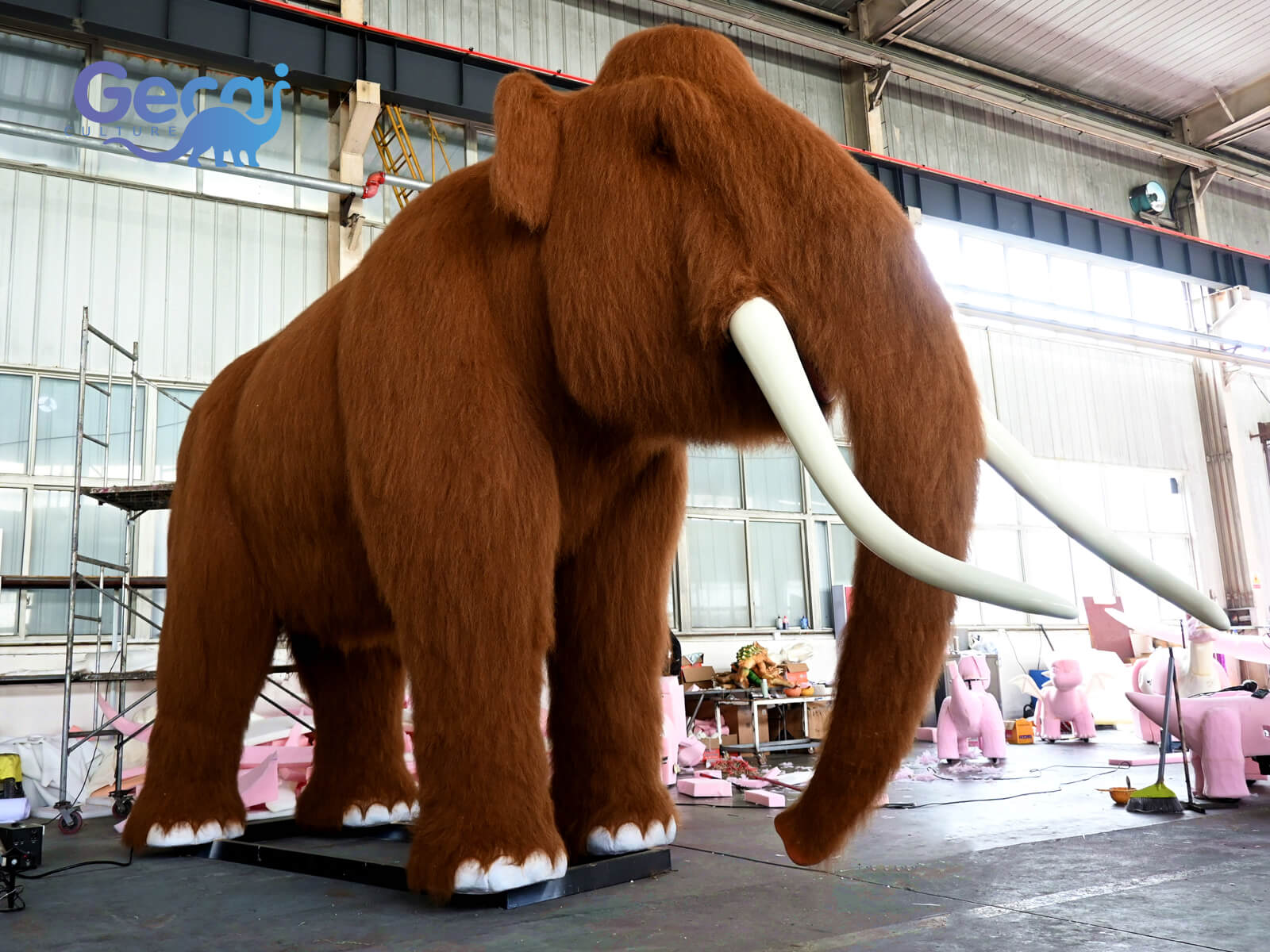 Giant Realistic Animatronic Mammoth Statue for Sale