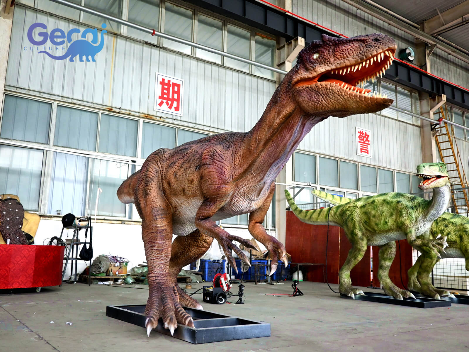 Realistic Animatronic Allosaurus Dinosaur for Theme Park