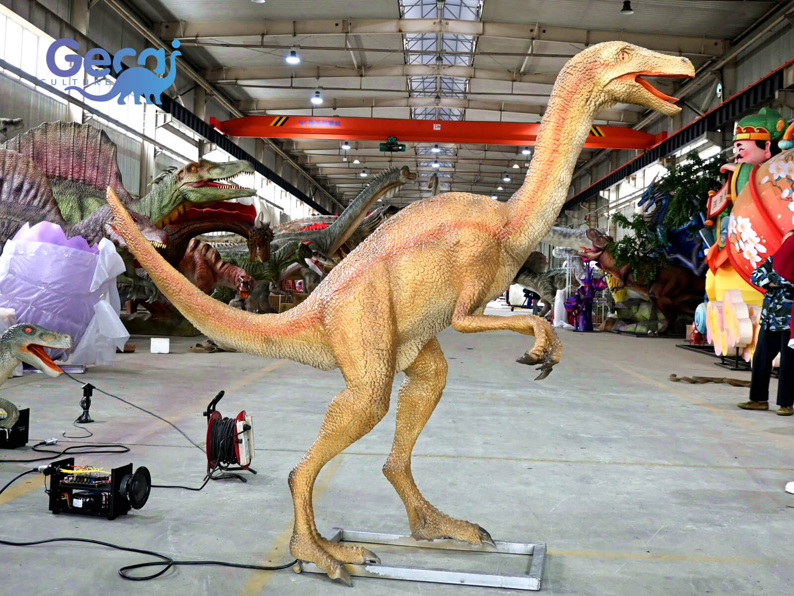 Lifelike Animatronic Ornithomimus for Park