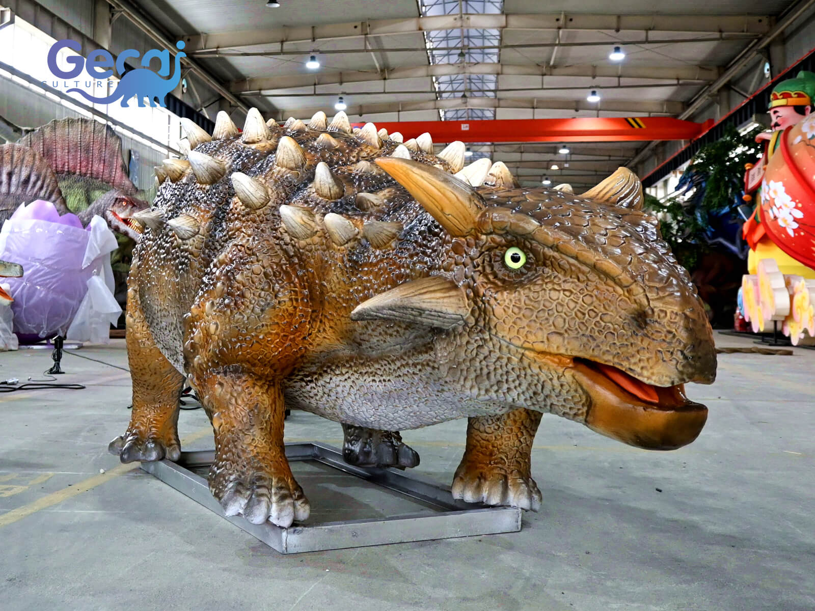 Lifelike Baby Animatronic Ankylosaurus