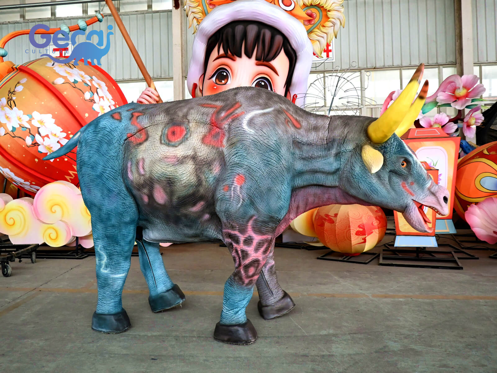 Two-person Bull Animal Costume