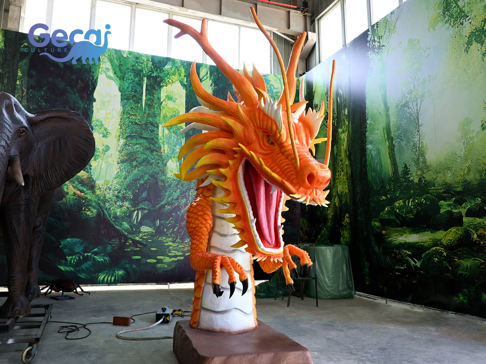 Custom Chinese Dragon Head Statue for Sale