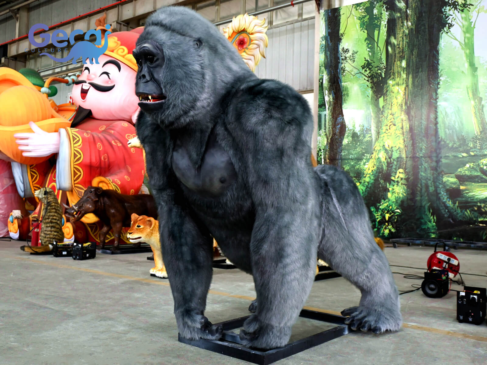 Realistic Animatronic Gorillas for Museum