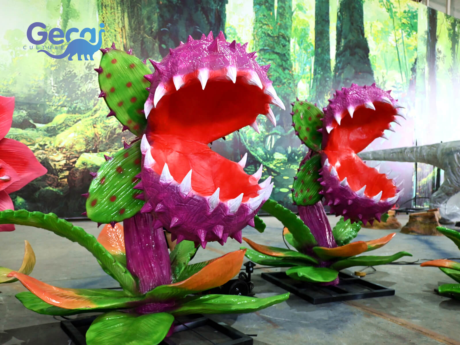 Lifelike Animatronic Piranha Plant for Exhibition