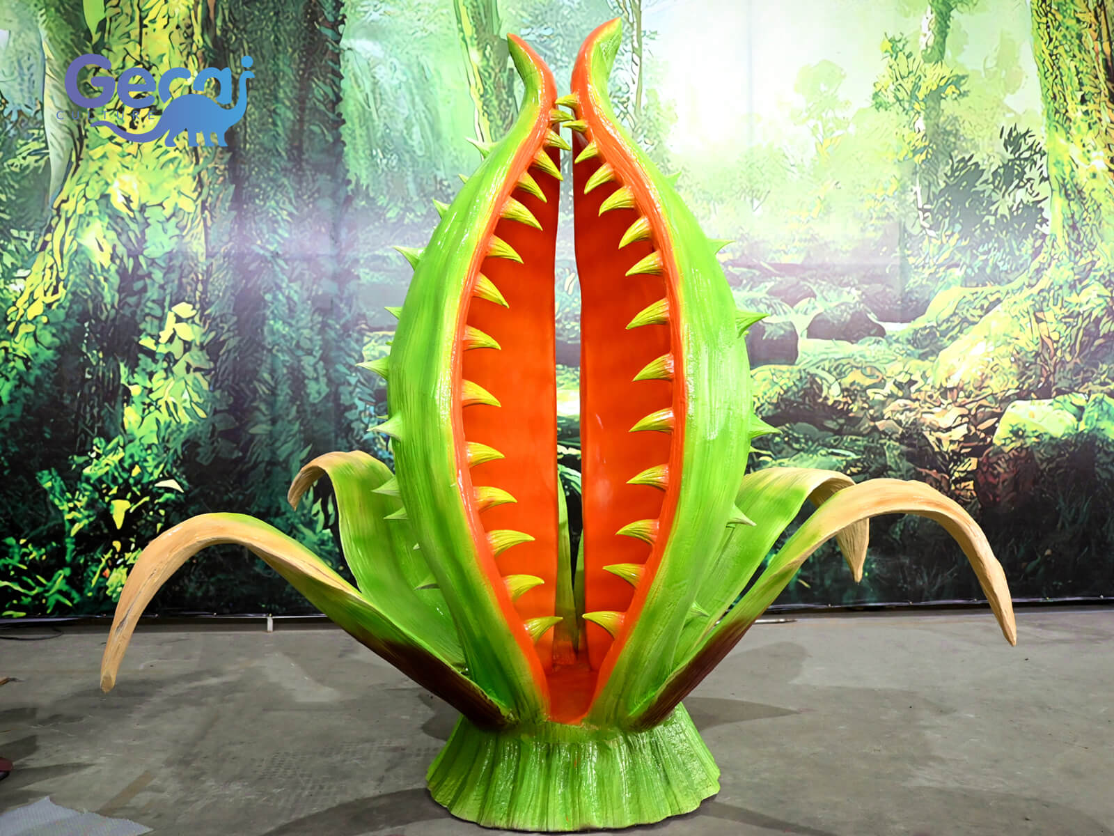 Realistic Giant Venus Flytrap Statue