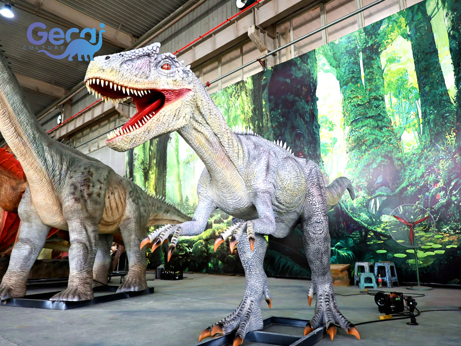 Lifelike Animatronic Allosaurus for Park