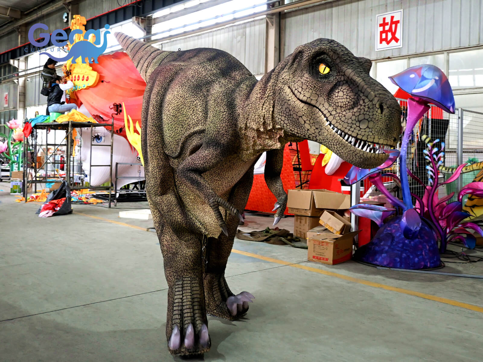 Lifelike Trex Adult Costume for Show