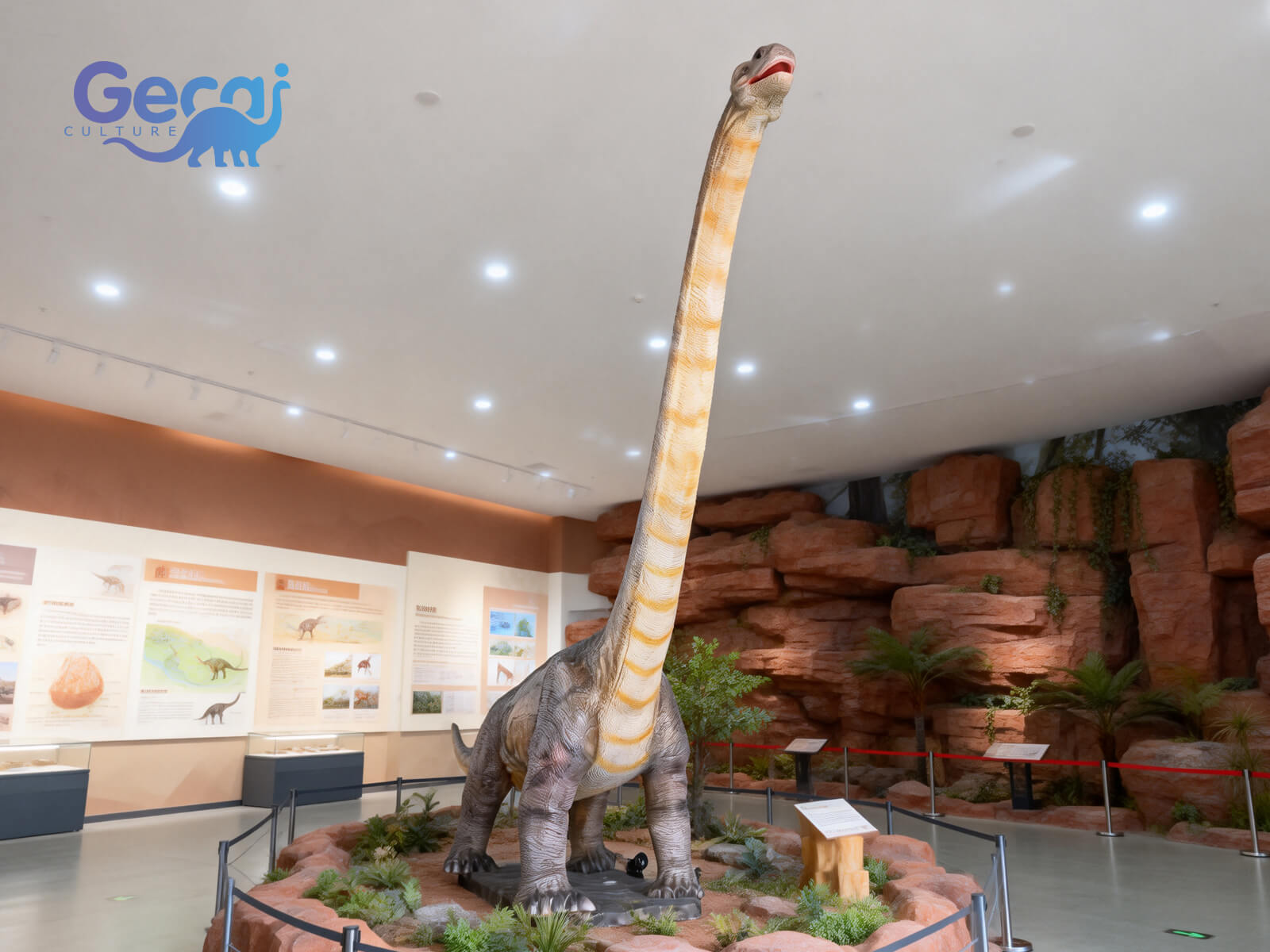 Theme Park Animatronic Dinosaurs Lifelike Brachiosaurus for Sale