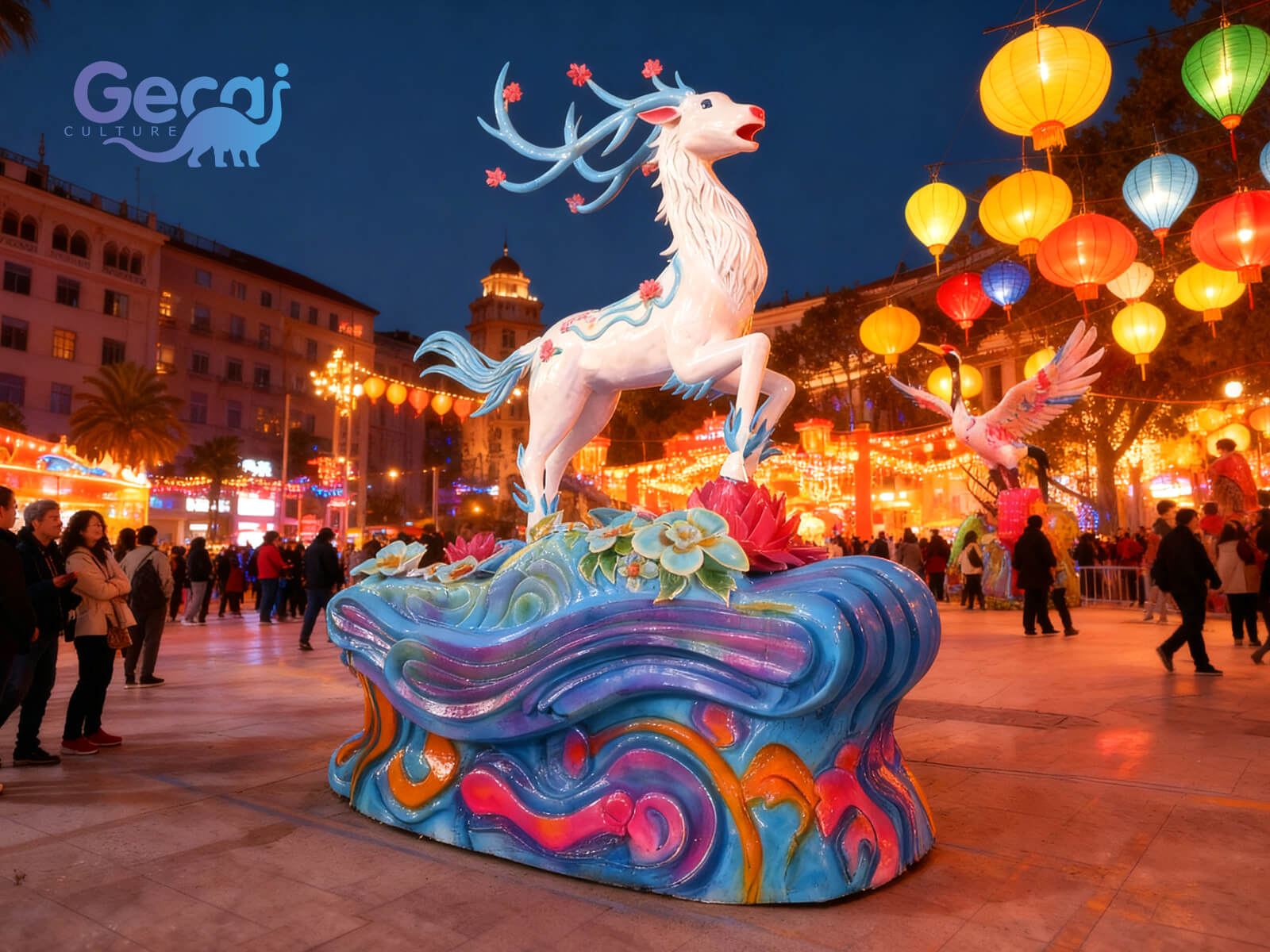 Custom Cartoon Animatronic Deer Model