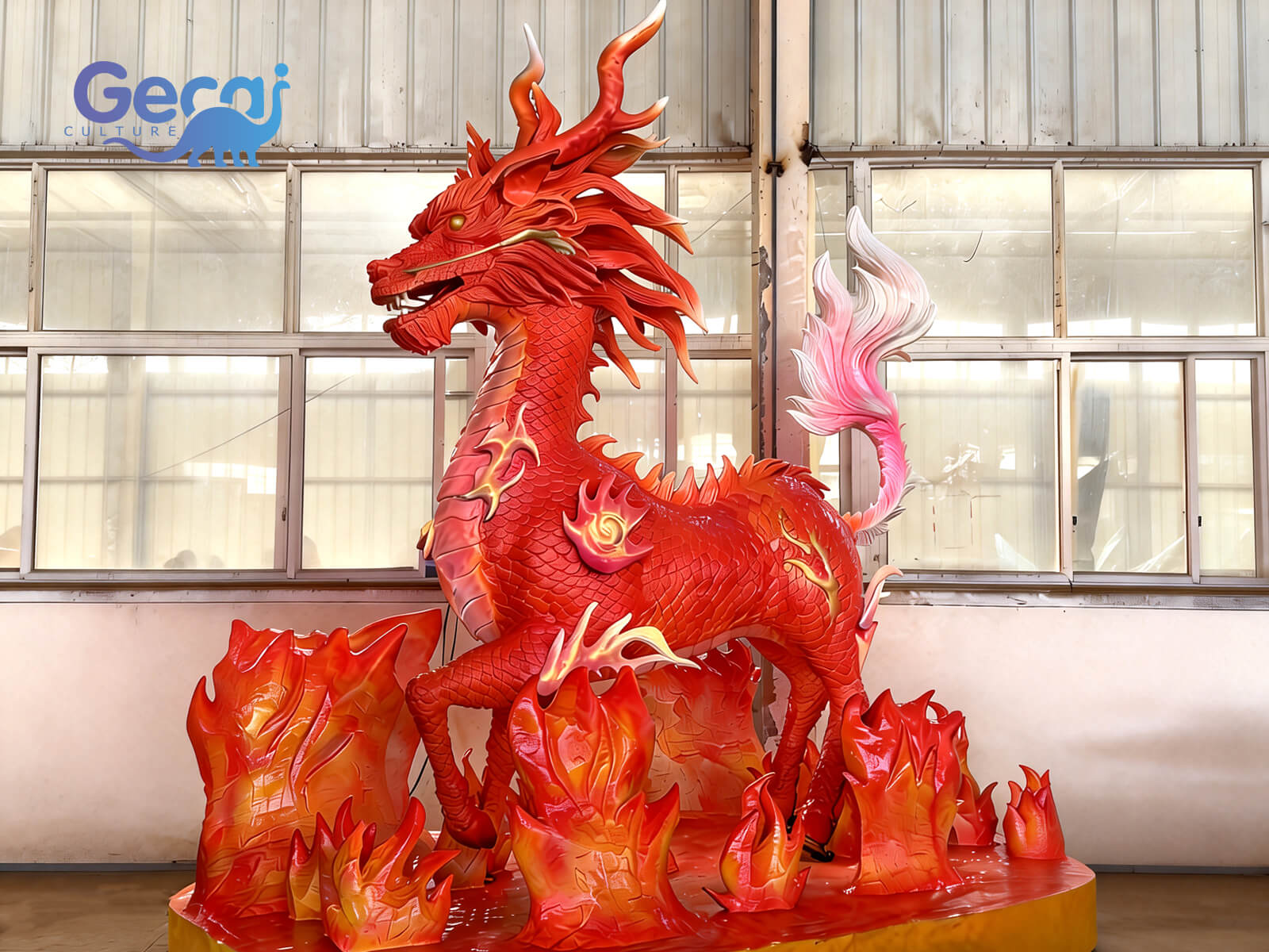 Custom Cartoon Animatronic Qilin Model