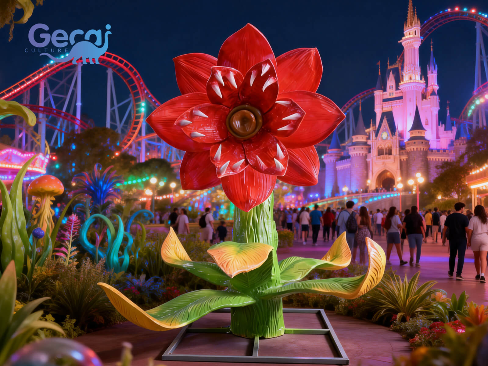 Giant Animatronic Carnivorous Flower