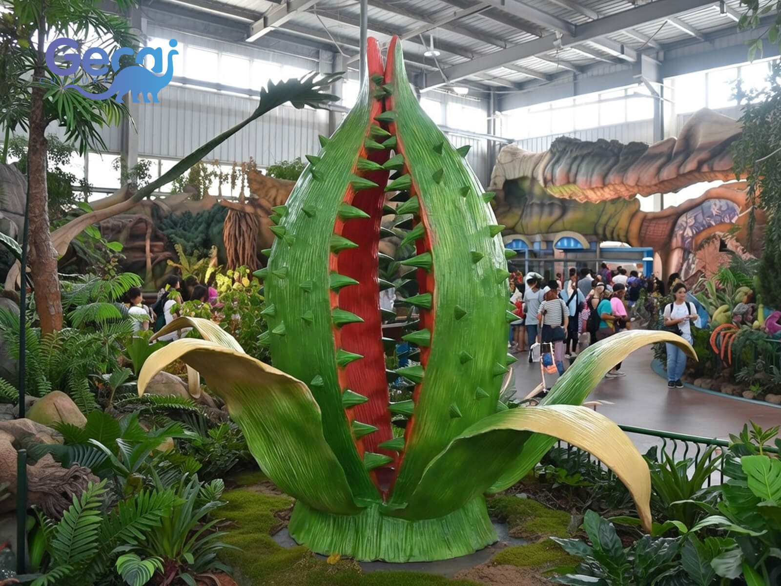 Giant Animatronic Venus Flytrap Model