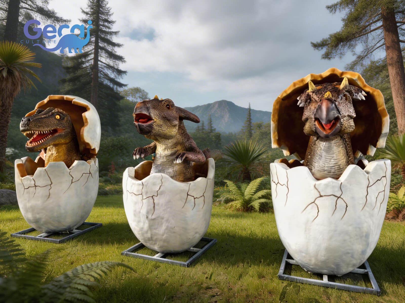 Interactive Hatching Dinosaurs for Photo