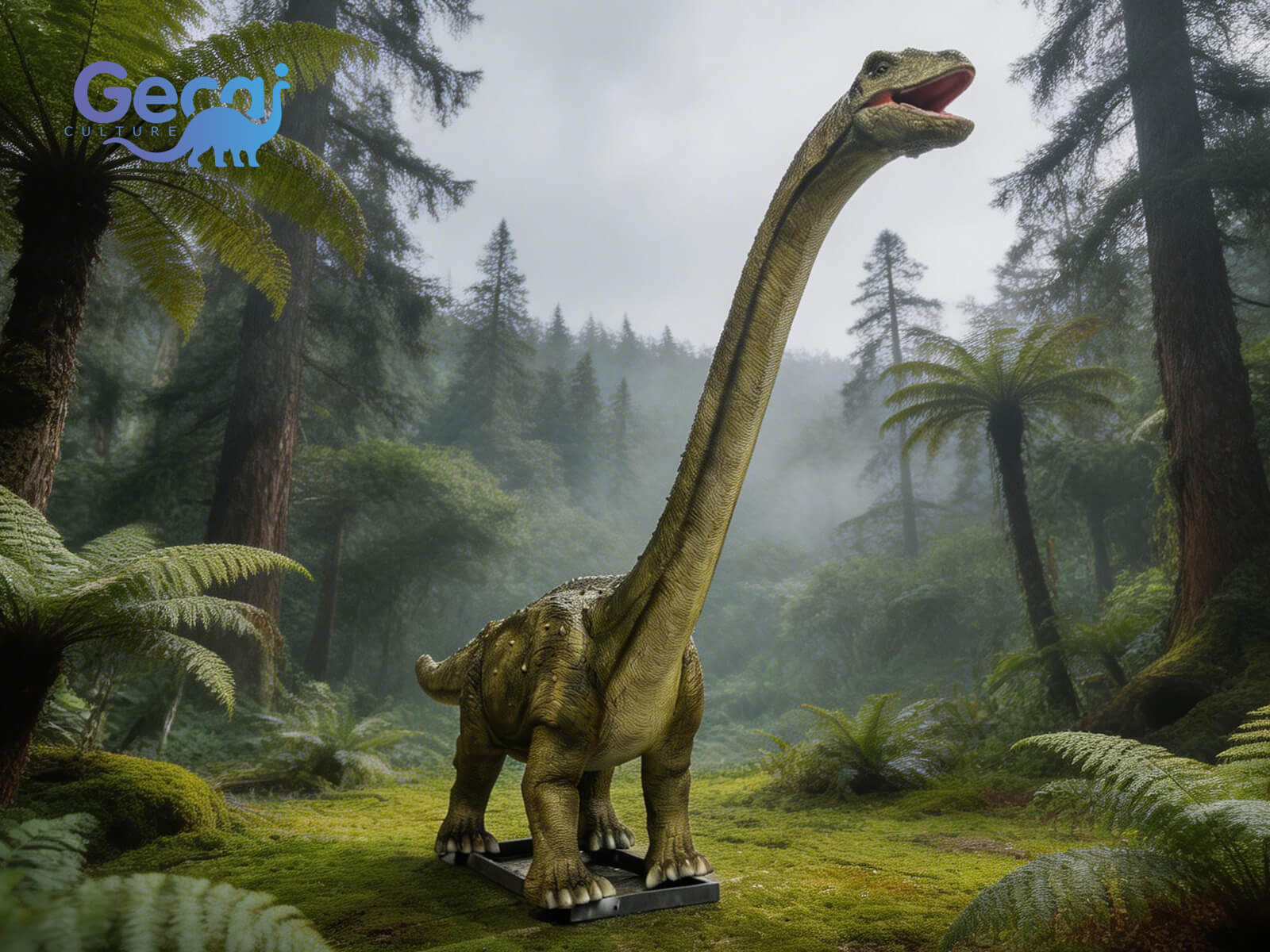 Animatronic Saltasaurus Model for Park