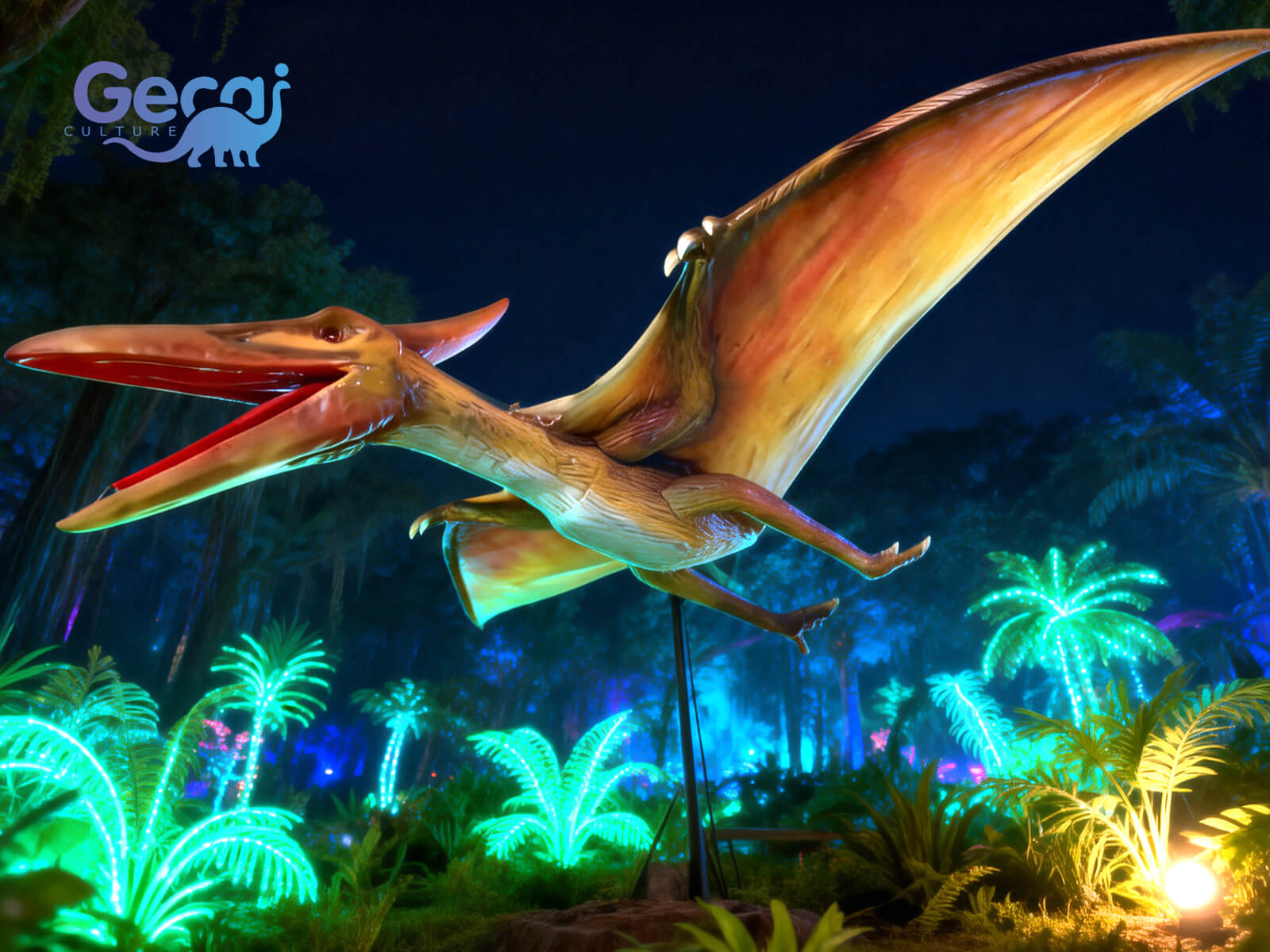Realistic Animatronic Pterodactyl Model for Park