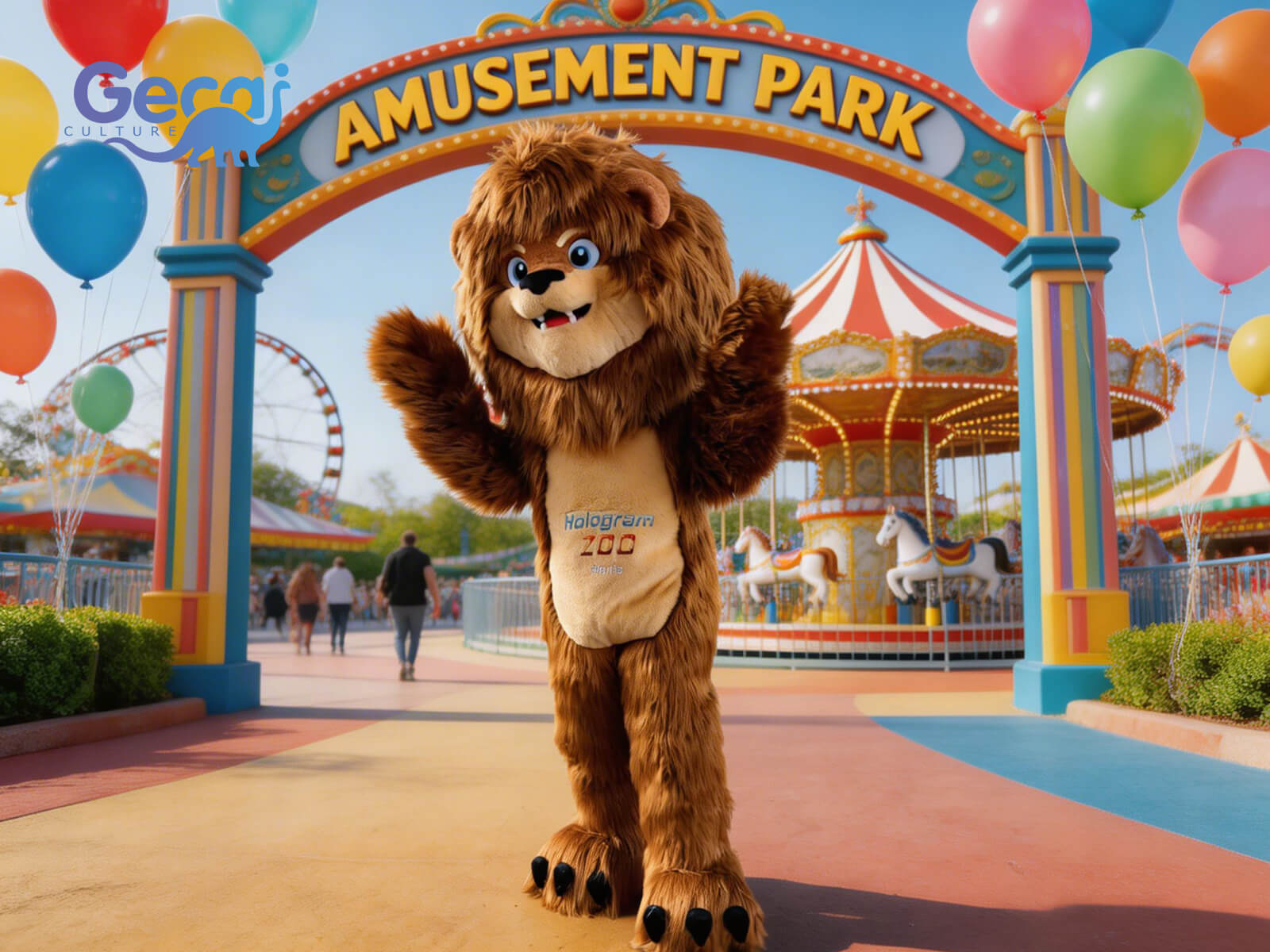 Custom Cartoon Lion Costume for Event