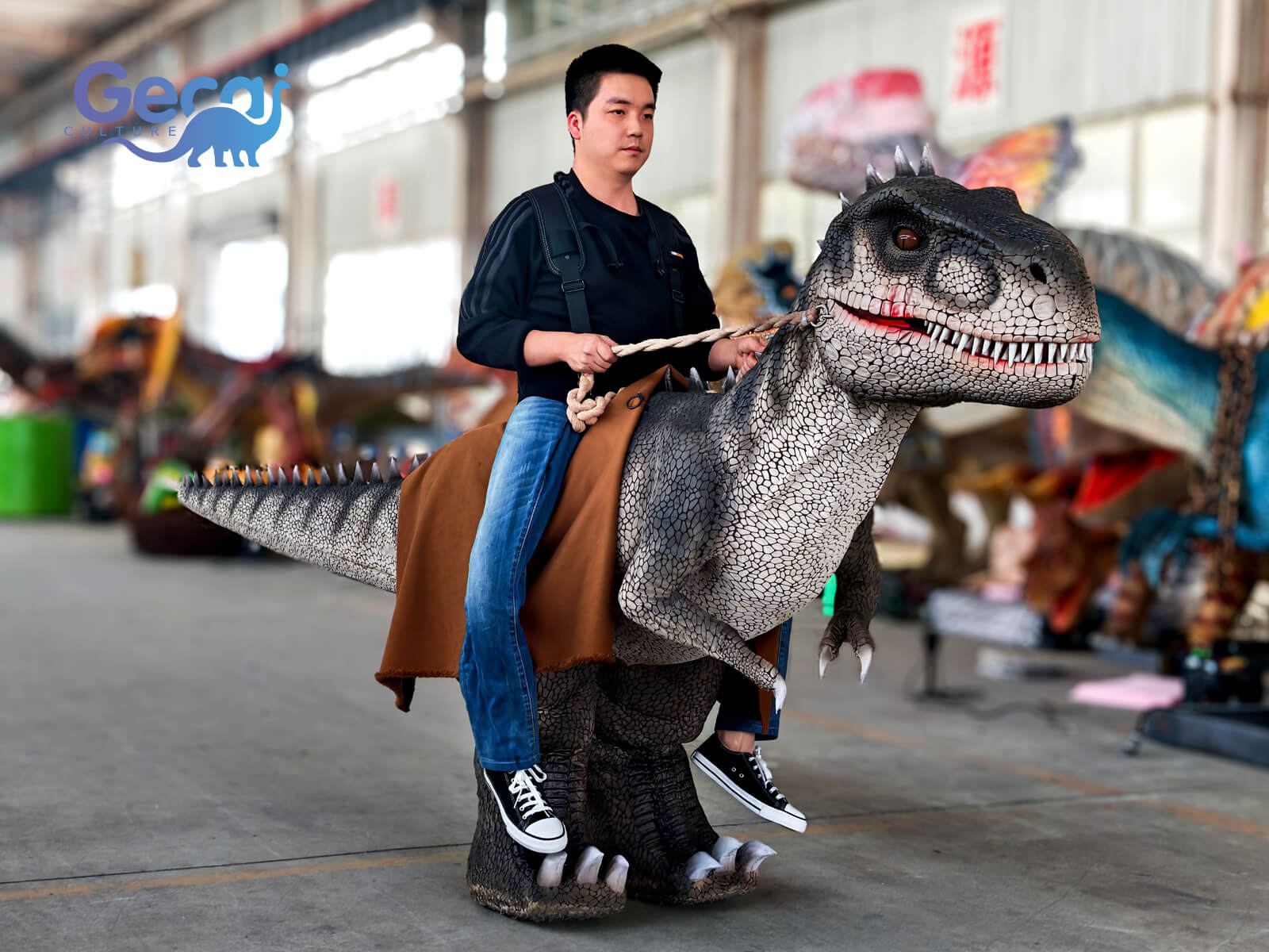 Riding Trex Costume for Event