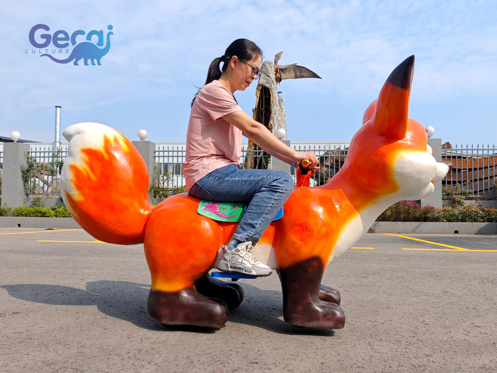 Cute Fox Animal Scooter for Kids