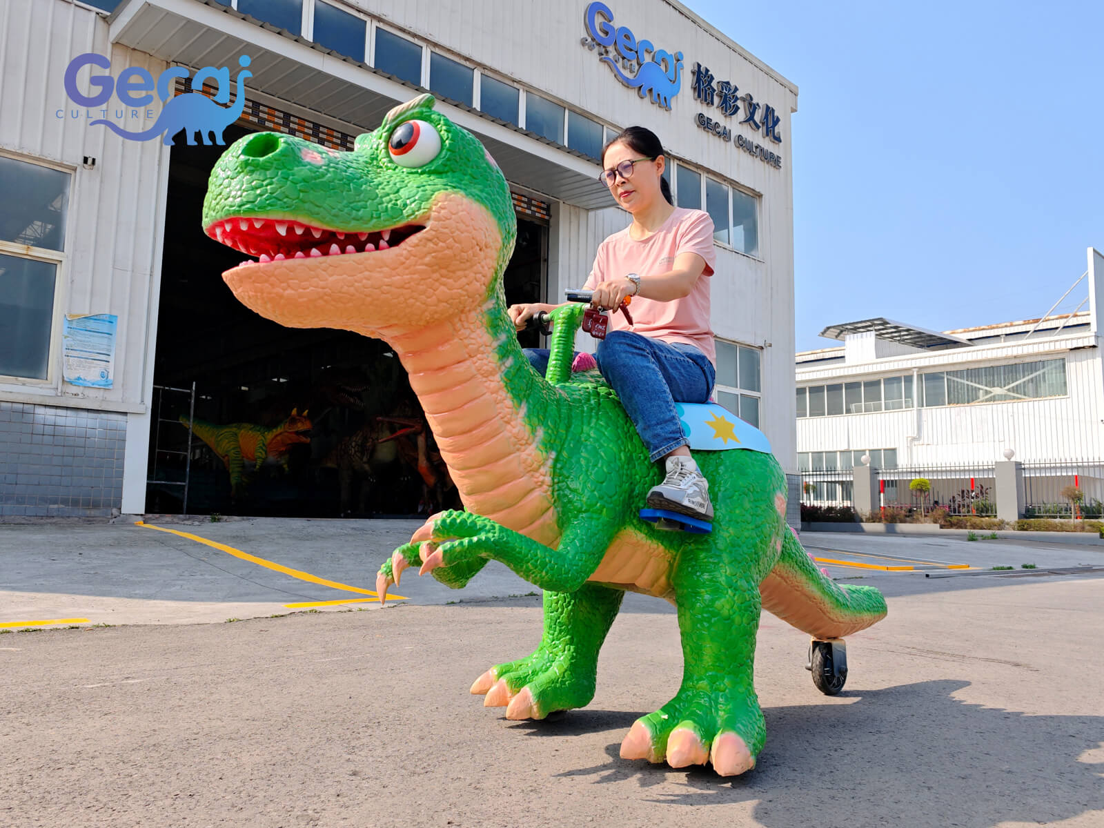 Cute Cartoon Dinosaur Kids Scooter