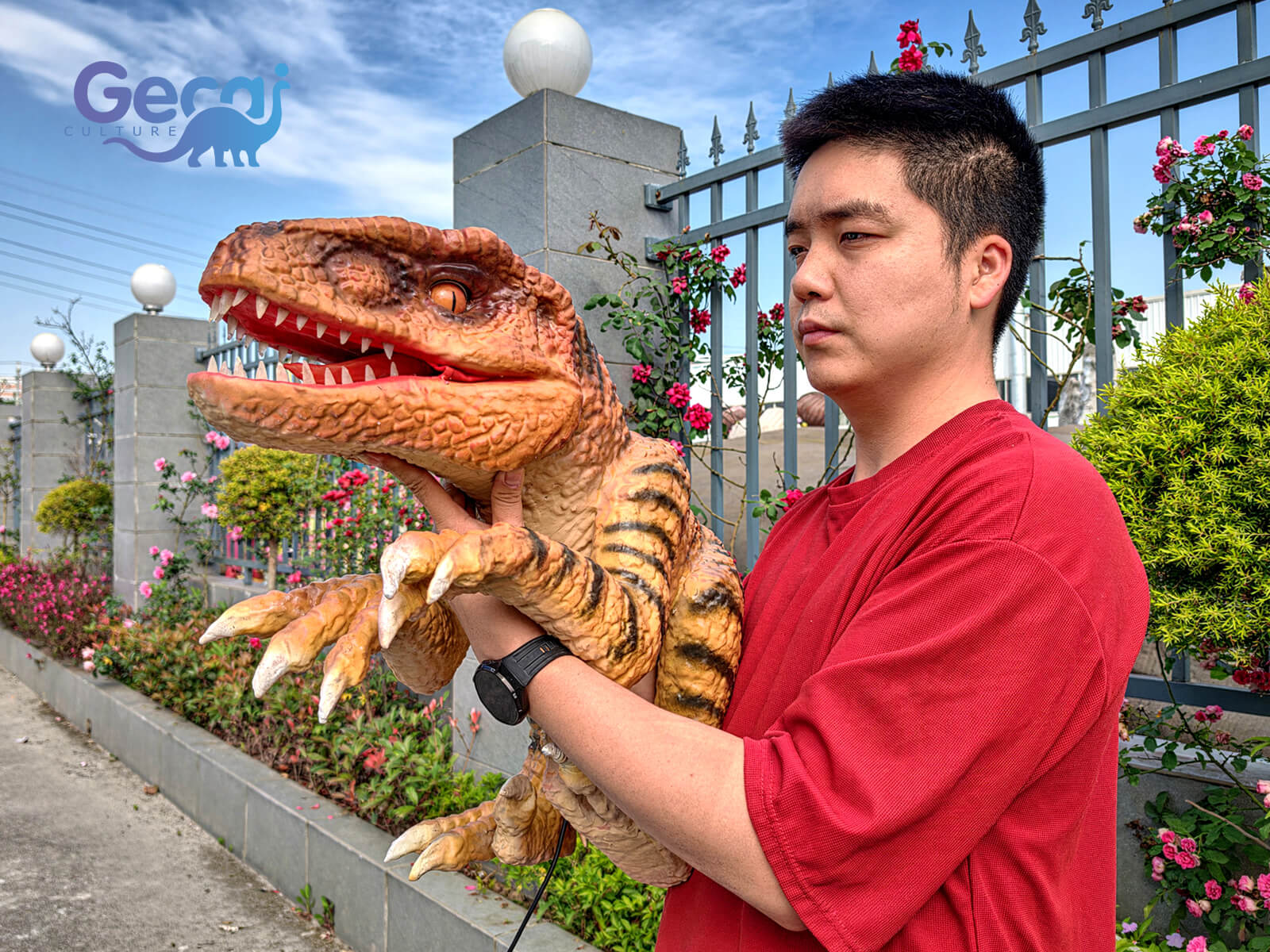 Realistic Baby Dinosaur Puppet for Show