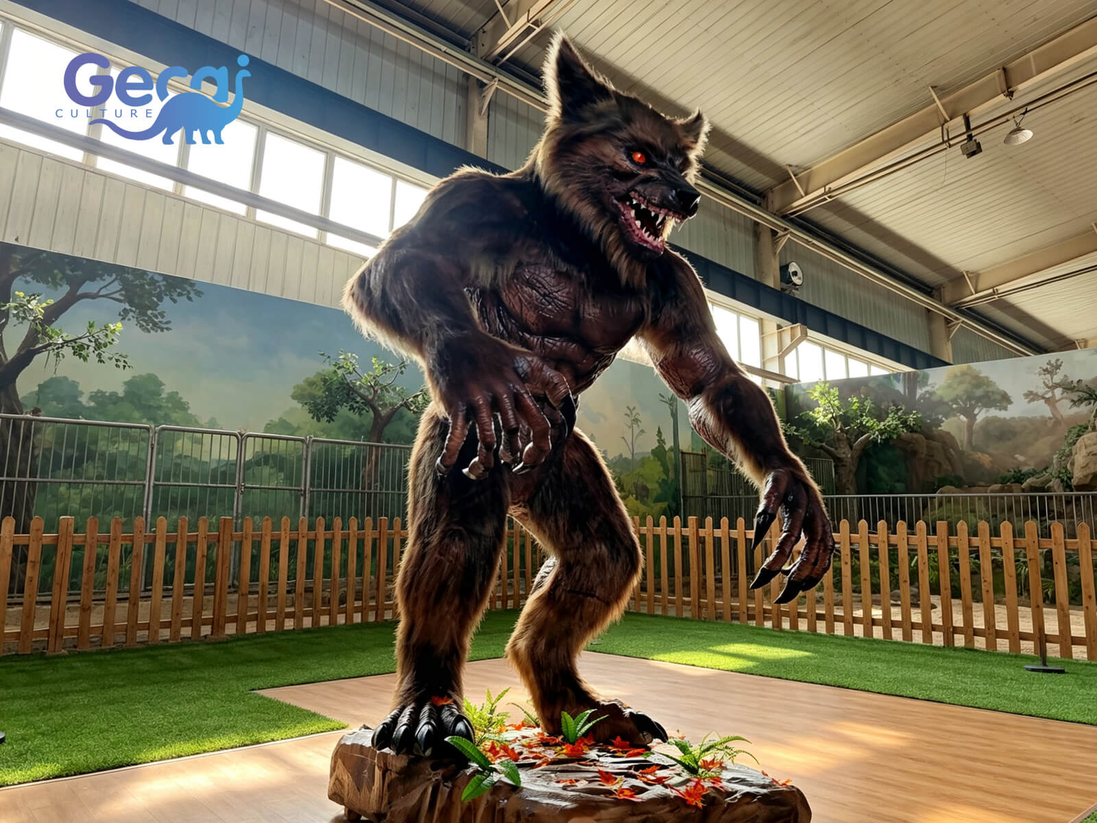 Realistic Animatronic Werewolf Model