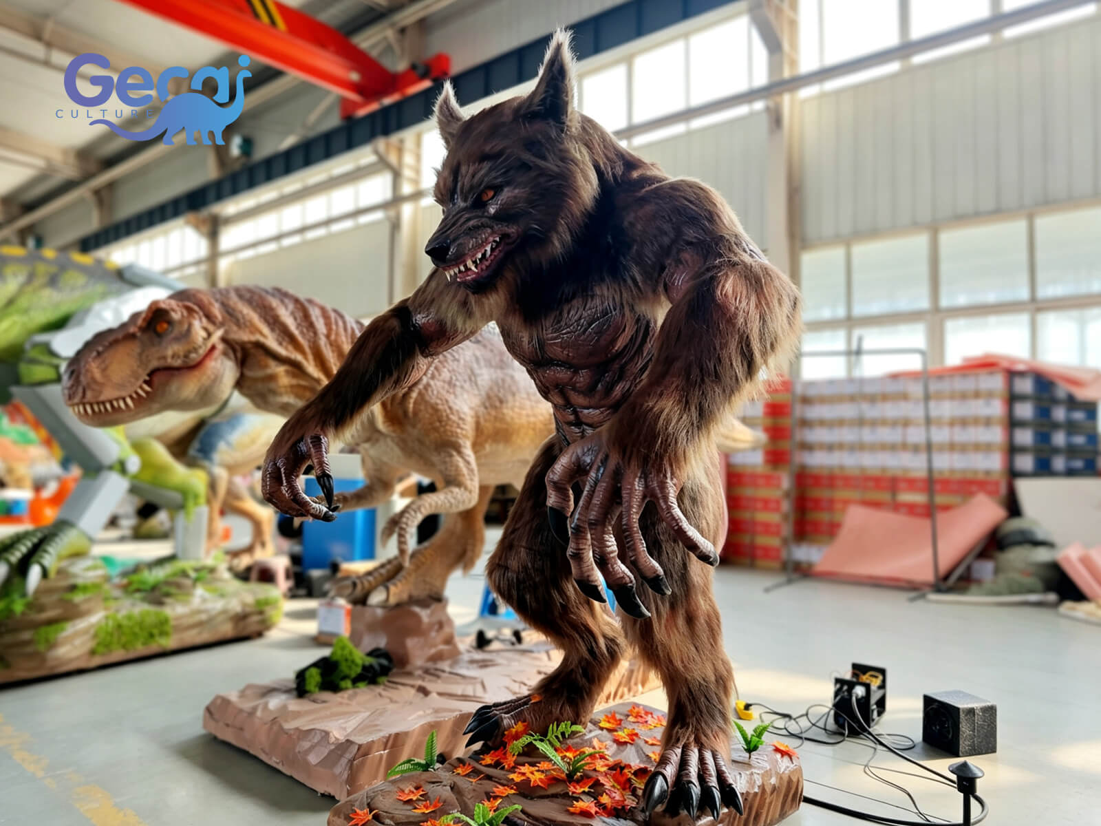 Realistic Animatronic Werewolf Model