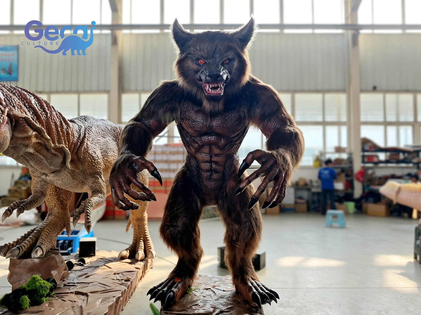 Realistic Animatronic Werewolf Model