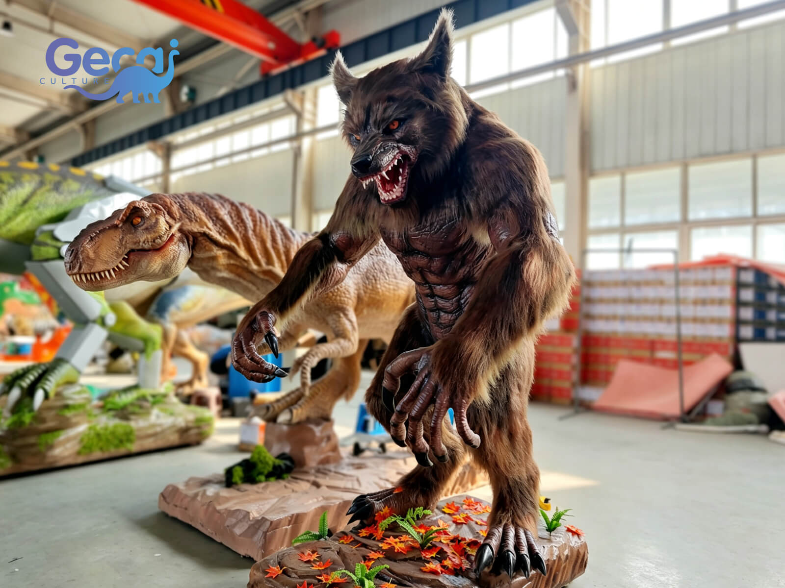 Realistic Animatronic Werewolf Model