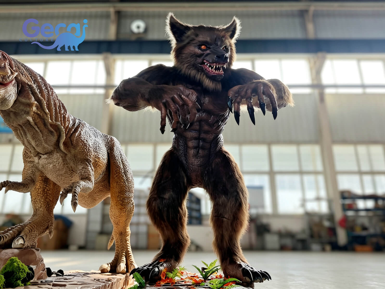 Realistic Animatronic Werewolf Model
