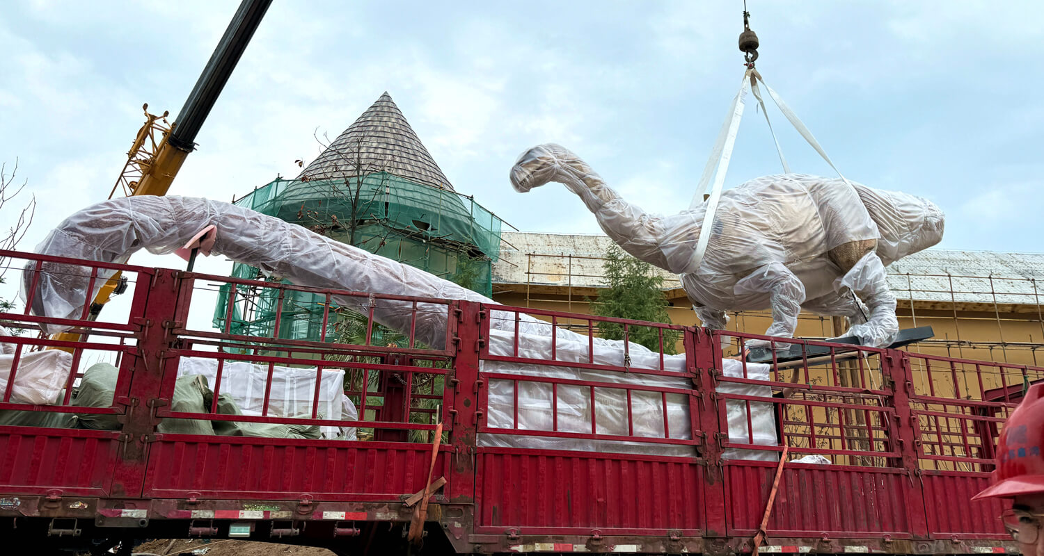 Dinosaur Park in Zhoukou, China