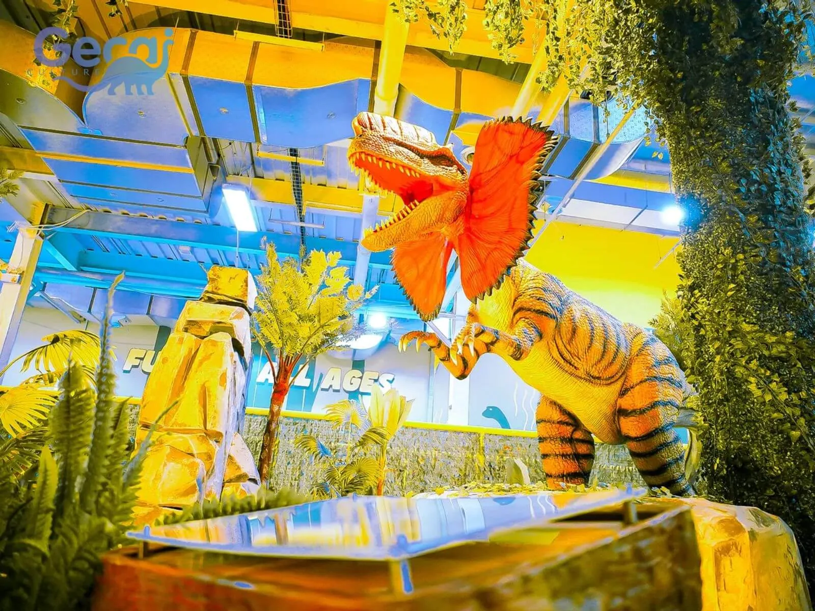 Indoor Dinosaur Park in Indonesia