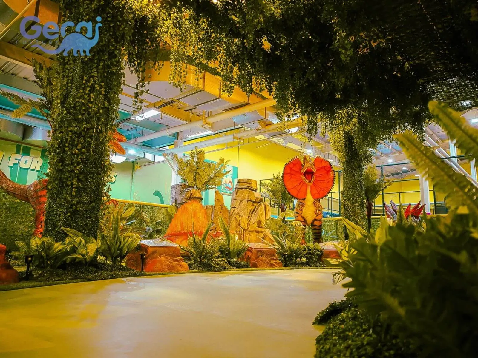 Indoor Dinosaur Park in Indonesia