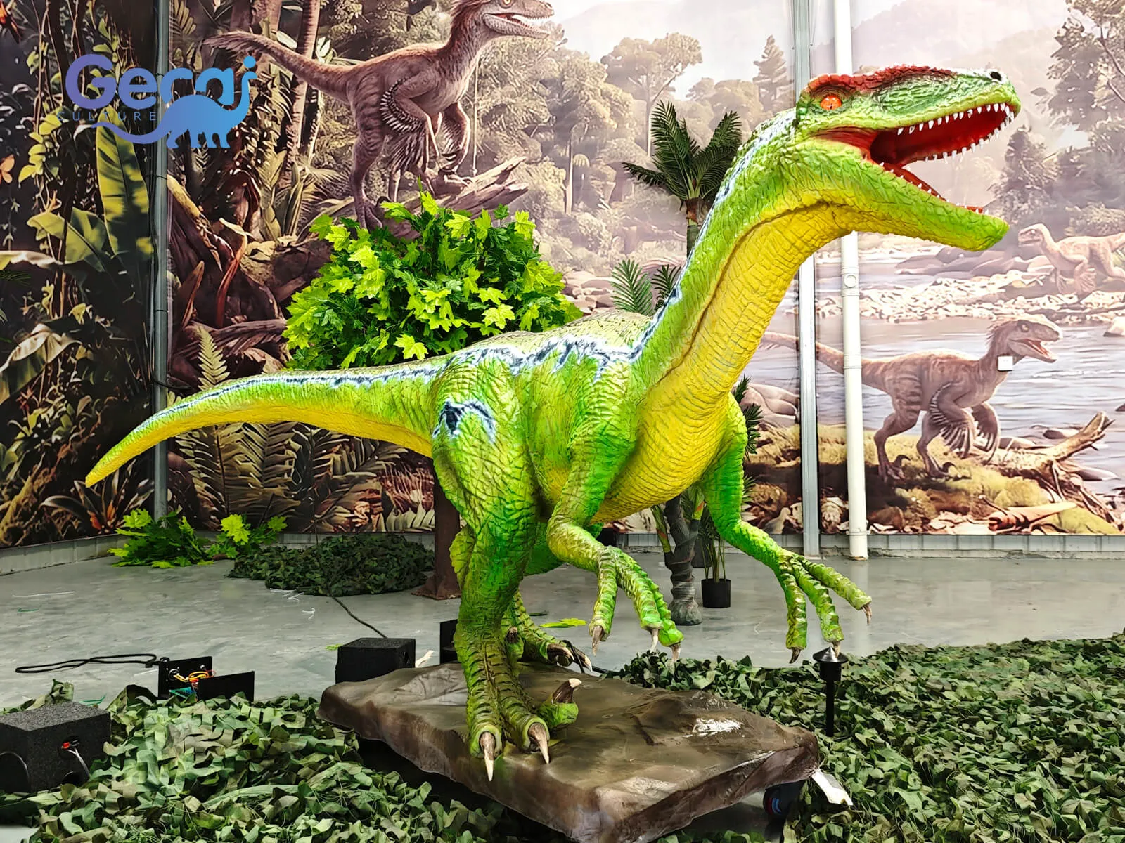 GeCai Culture is a leading animatronic dinosaur manufacturer specializing in realistic animatronic dinosaurs, life size dinosaur models, robotic dinosaurs, and custom dinosaur attractions for theme parks, museums, exhibitions, and entertainment venues worldwide.