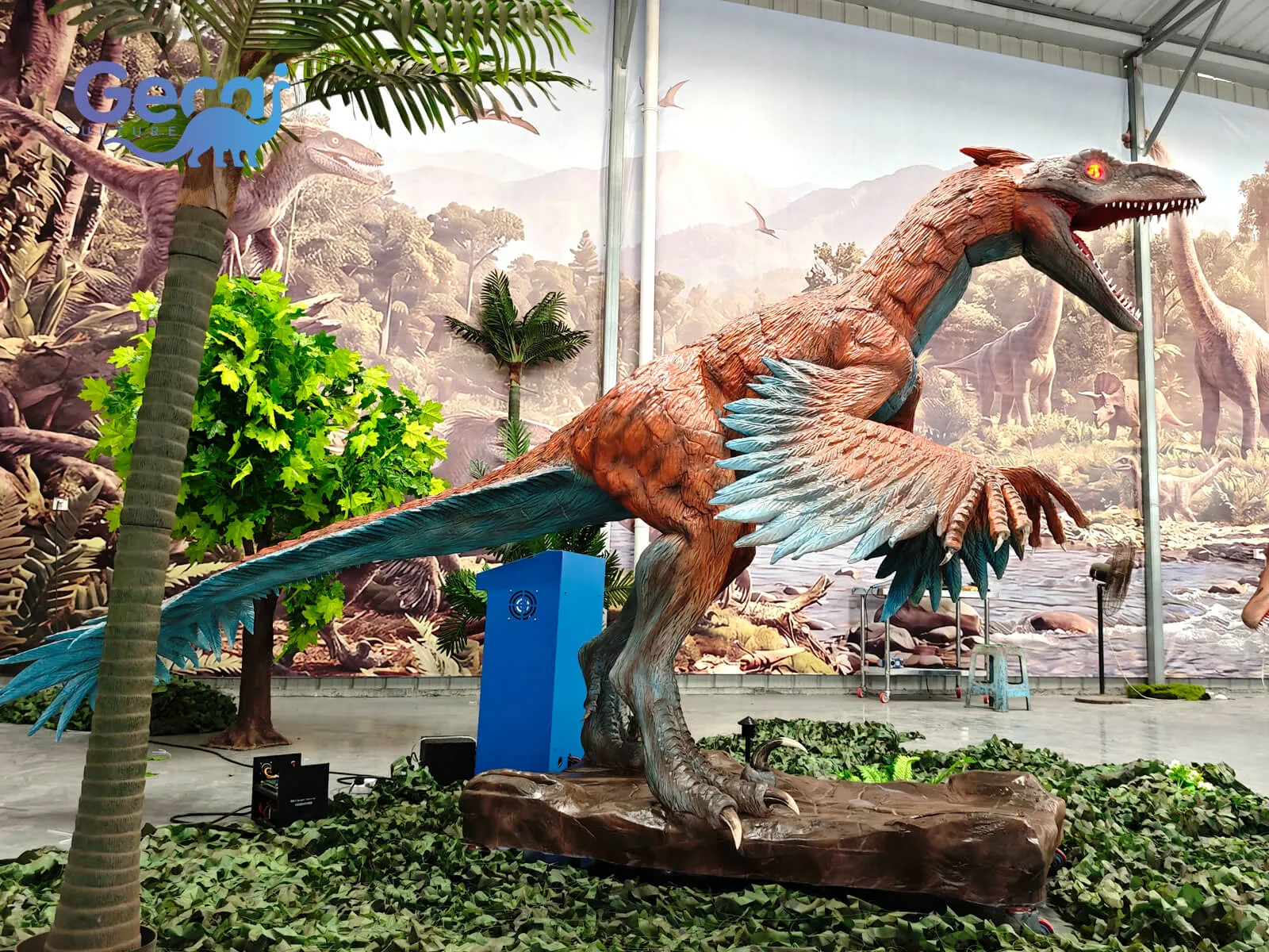 GeCai Culture is a leading animatronic dinosaur manufacturer specializing in realistic animatronic dinosaurs, life size dinosaur models, robotic dinosaurs, and custom dinosaur attractions for theme parks, museums, exhibitions, and entertainment venues worldwide.