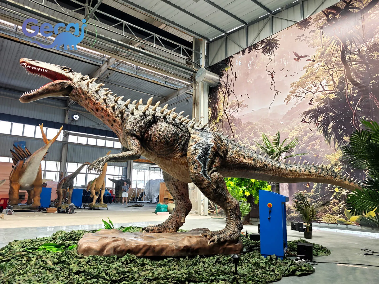 GeCai Culture is a leading animatronic dinosaur manufacturer specializing in realistic animatronic dinosaurs, life size dinosaur models, robotic dinosaurs, and custom dinosaur attractions for theme parks, museums, exhibitions, and entertainment venues worldwide.