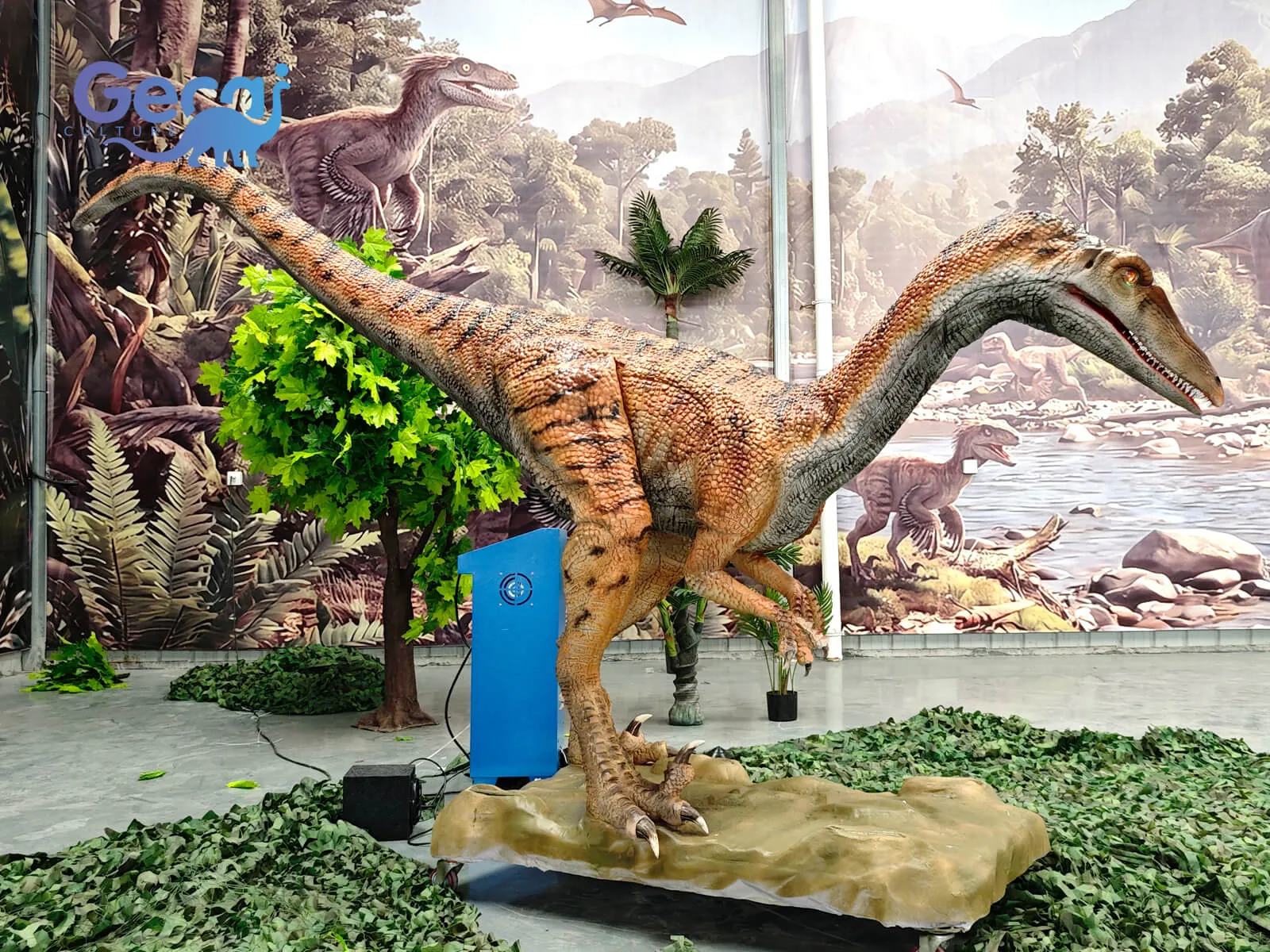 GeCai Culture is a leading animatronic dinosaur manufacturer specializing in realistic animatronic dinosaurs, life size dinosaur models, robotic dinosaurs, and custom dinosaur attractions for theme parks, museums, exhibitions, and entertainment venues worldwide.