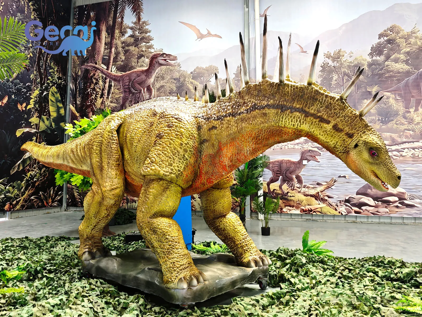 The Outdoor Animatronic Amargasaurus with Servo Motor is a premium dinosaur display designed for theme parks, outdoor exhibitions, and educational attractions. Featuring the Amargasaurus's distinctive...