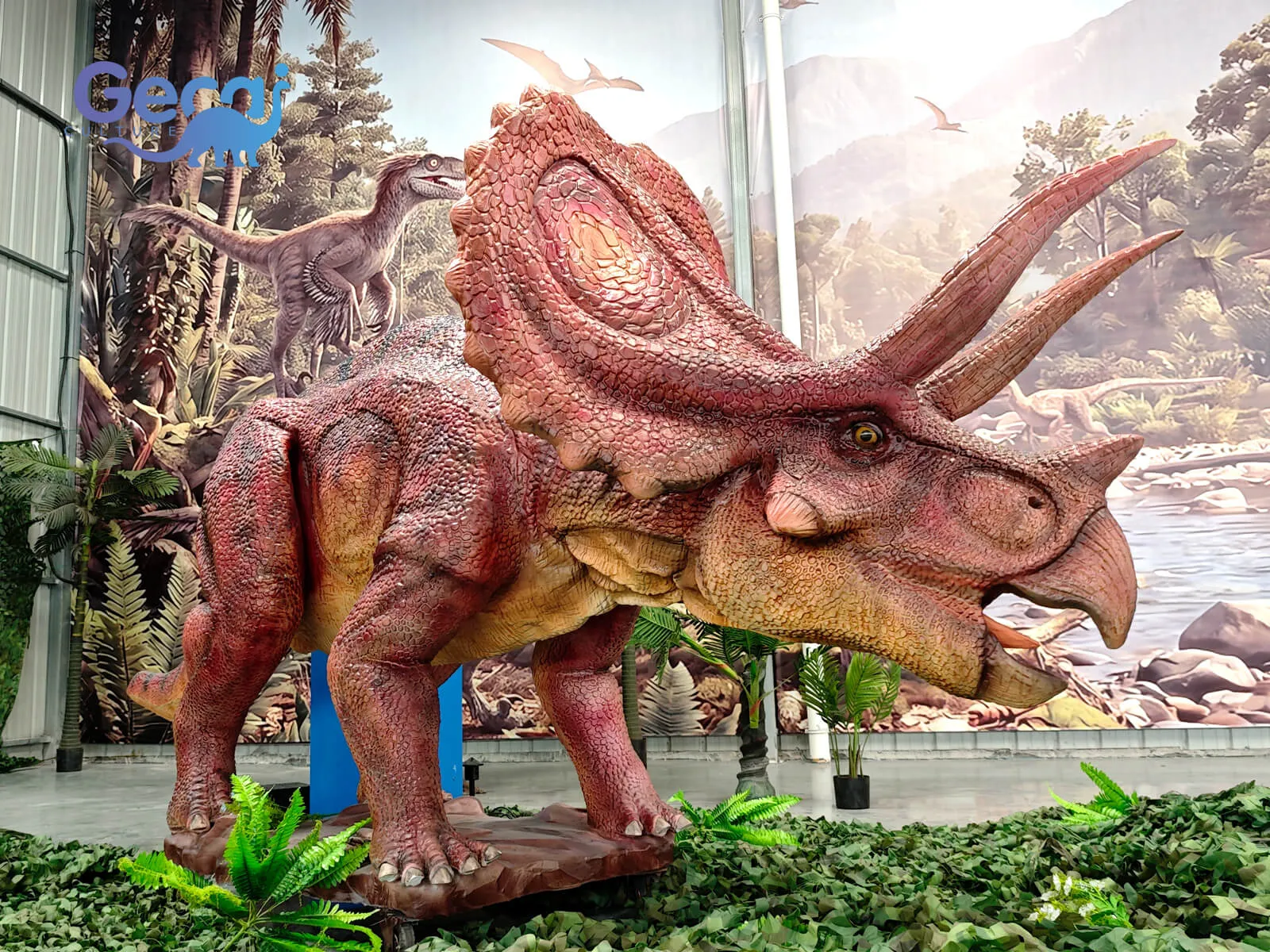 Animatronic Triceratops with Servo Motor for Park