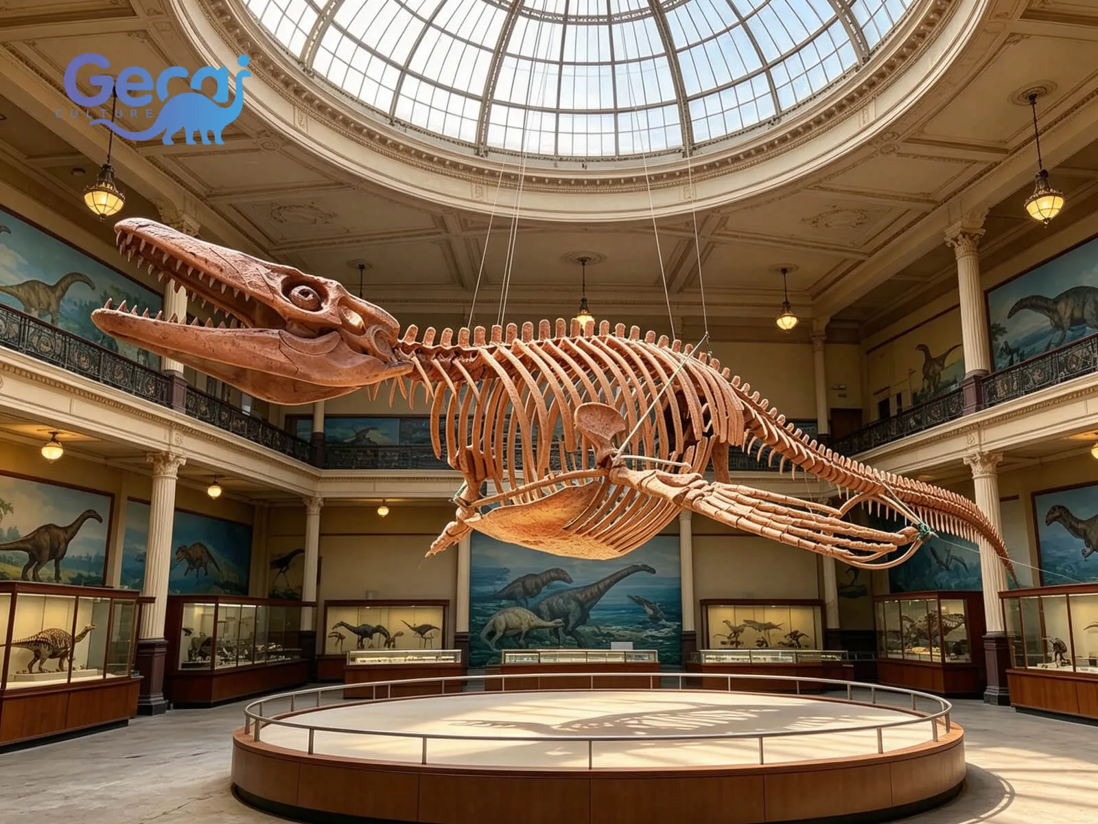 Mosasaurus Fossil Replica para Museu