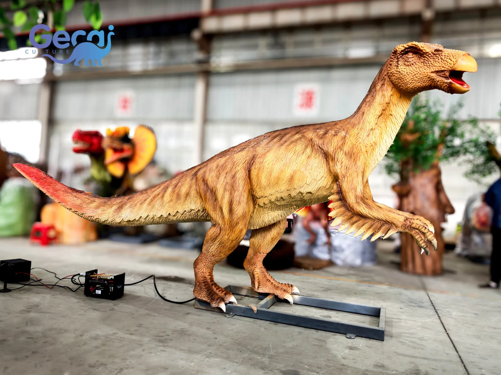 GeCai Culture is a leading animatronic dinosaur manufacturer specializing in realistic animatronic dinosaurs, life size dinosaur models, robotic dinosaurs, and custom dinosaur attractions for theme parks, museums, exhibitions, and entertainment venues worldwide.