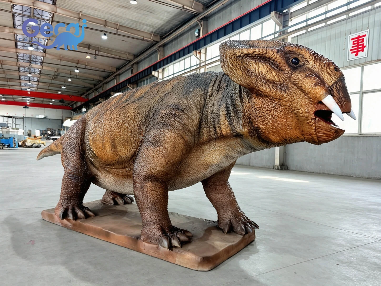 Animatronic Lystrosaurus for Theme Parks