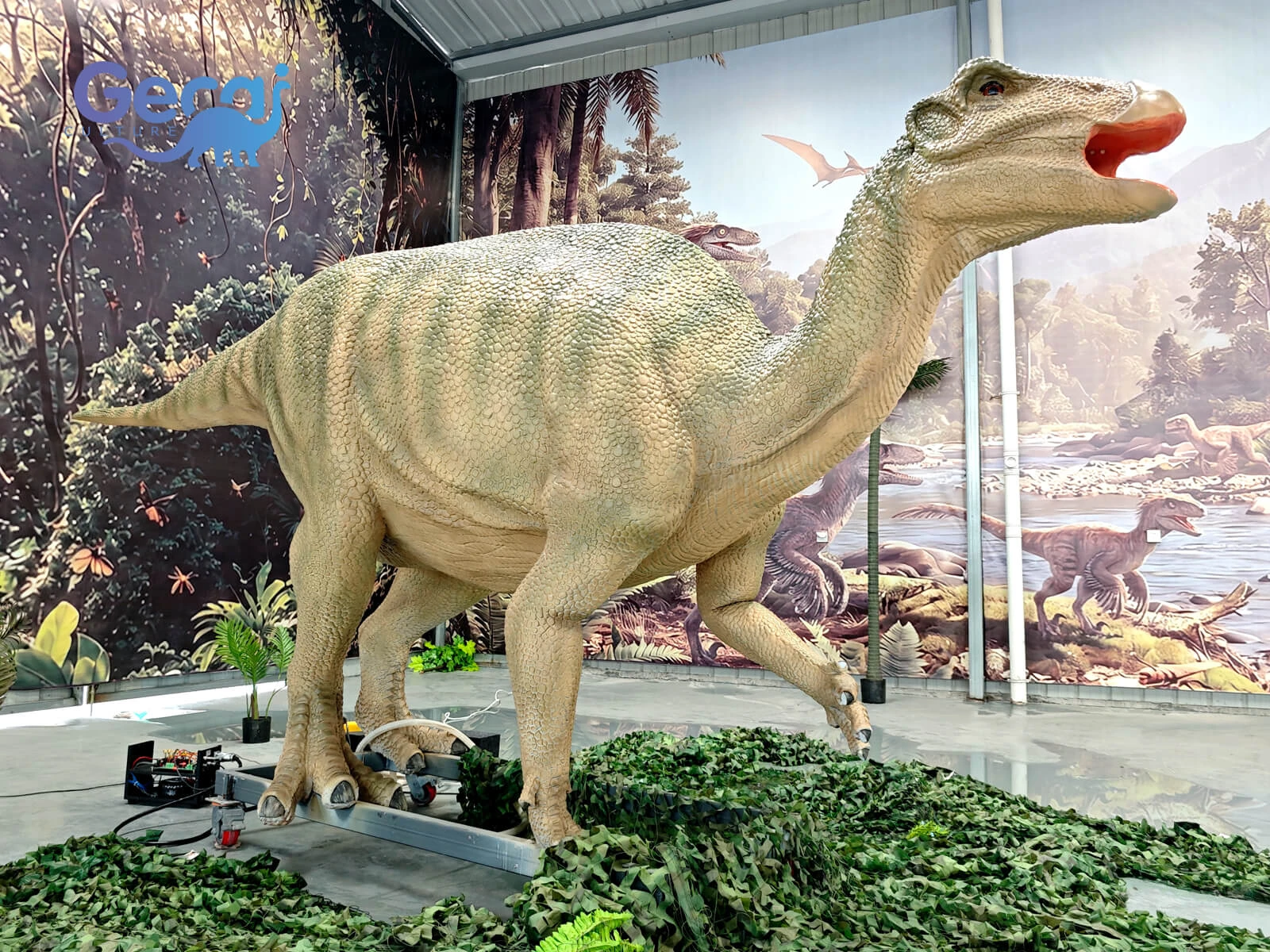 GeCai Culture is a leading animatronic dinosaur manufacturer specializing in realistic animatronic dinosaurs, life size dinosaur models, robotic dinosaurs, and custom dinosaur attractions for theme parks, museums, exhibitions, and entertainment venues worldwide.