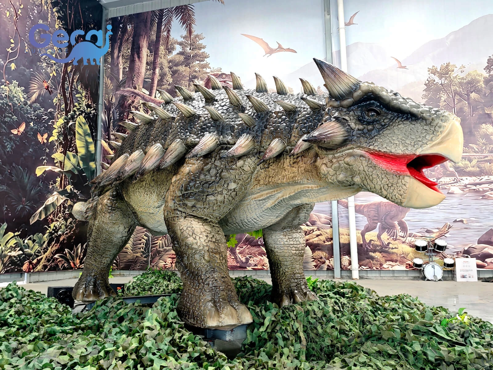 Ankylosaurus Animatronic Dinosaur Model for Theme Parks